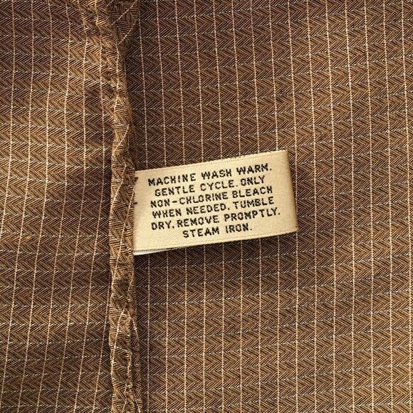 🔃Geoffrey Beene Button Down Brown Dress Shirt - Picture 5 of 6